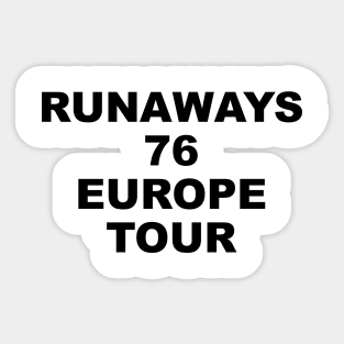 Europe Tour Sticker